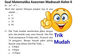 Soal Matematika Asesmen Madrasah Kelas 6 part4 [upl. by Klenk]