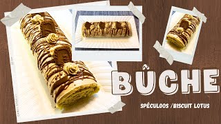 Délicieuse Bûche Facile au SPECULOOS  BISCUITS LOTUS👌 [upl. by Nutter]