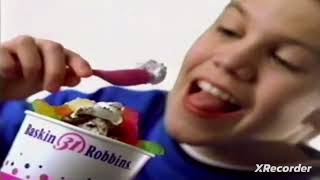 Retro Baskin Robbins Ice Cream Commercial 2001 Shrek Movie Tie In Hot Sludge Sundae [upl. by Atsok]