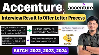 🔥Accenture Breaking News  Interview Result to Offer Letter Process  Workday Status 22 2023 2024 [upl. by Nylzaj]