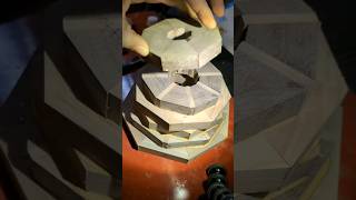 Glueing up a segmented bowlwoodturning woodworking glueups glueup woodwork patternmaking [upl. by Wildee302]