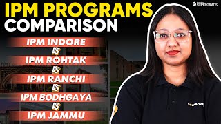 Comparing Different IPM Programs 🔎 IPMAT Indore vs Rohtak vs Ranchi vs Bodhgaya vs Jammu 🎯 [upl. by Ardnaet]