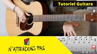 Nattendons pas  Vianney  Guitare Tutoriel Facile [upl. by Mallorie]