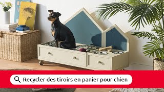 Tuto  Recycler des tiroirs en panier pour chien 🐶 [upl. by Allista935]