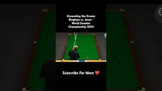 Unraveling the Drama Bingham vs Jones  World Snooker Championship 2024 snooker snookertournament [upl. by Helbona]