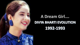 Divya Bharti Evolution 1992  1993  Divya Bharti Movies  Divya Bharti Songs 90s Songs Best Debut [upl. by Hsizan]