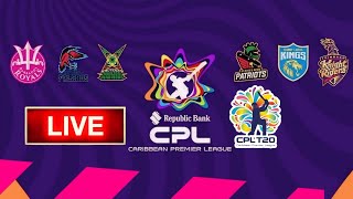 CPL Live Trinbago Knight Riders vs Antigua amp Barbuda Falcons  20th T20 Match  TKR vs ABF Live [upl. by Uahc551]