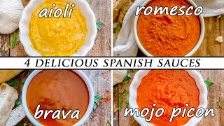 How to Make 4 CLASSIC SPANISH Sauces [upl. by Damahom547]