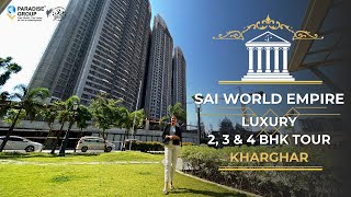 Sai World Empire Kharghar 234BHK LUXURY FLATS With EXCLUSIVE CLUBHOUSE  Navi Mumbai [upl. by Inihor]