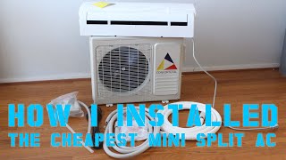 How I Installed The Cheapest Mini Split Ductless AC from eBay [upl. by Nahpets123]