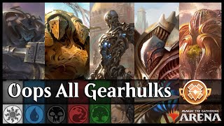 Rainbow Gearhulks Gameplay amp DeckTech  MTG Arena Historic [upl. by Sakmar]