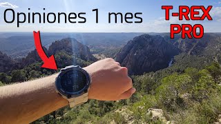 Amazfit TRex PRO OPINIONES ⌚ 1 mes de uso ⌚ [upl. by Dee784]