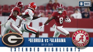 3 Georgia Bulldogs vs 2 Alabama Crimson Tide Extended Highlights  CBS Sports HQ [upl. by Tteve]