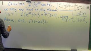 Laplace Transform First Shifting Theorem [upl. by Nooj946]