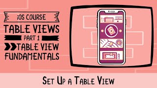 Setting up a TableView in iOS  TableViews in iOS  raywenderlichcom [upl. by Ardnasirhc]