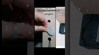 Creating a magical moonstone pendant at home in my garage workshop [upl. by Retsae]