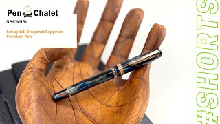 Narwhal Dragonet Sapphire Schuylkill Fountain Pen Shorts Feature LE 2022 Color [upl. by Ribal]