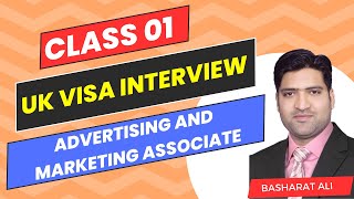 Advertising And Marketing Associate job interview For UK Skilled Worker Visa Class 01 [upl. by Brahear530]