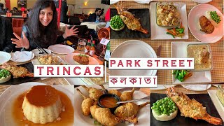 Trincas Kolkata  Park Street  Legendary Restaurant in Kolkata Bengali Vlog 45 [upl. by Granny]