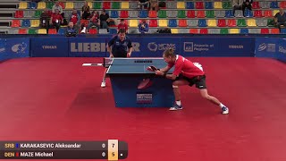 2015 ETTC Michael MAZE DEN Vs Aleksandar KARAKASEVIC SRB Full Match [upl. by Clarisse]