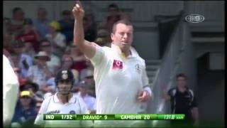 Rahul Dravid bowled 6 times vs Australia 201112 [upl. by Esiocnarf783]