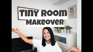 TINY ROOM MAKEOVER  How to transform your room to an IKEAinspired multifunctional bedroom [upl. by Boesch221]