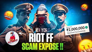 RIOT FF Scammer EXPOSE  🤬⚠️ ₹20 LAKH Scam RIOTFFOFFICIAL [upl. by Eenej]