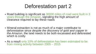 Geography AQA 3122 2  Causes and impacts of deforestation [upl. by Eardnoed]