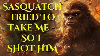 The Sasquatch Dragging Him Paid Dearly  With Three Bullets In Him [upl. by Gran]