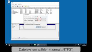 Festplatte formatieren Datenträgerverwaltung [upl. by Svensen]