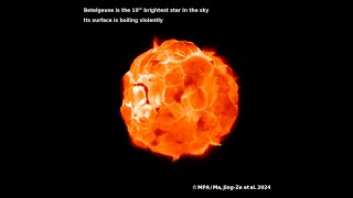 3D simulation of Betelgeuses boiling surface mimicking rotation accelerated [upl. by Trenton]