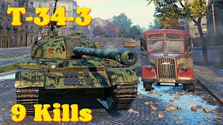 World of tanks T343  46 K Damage 9 Kills wot replays [upl. by Suzi]