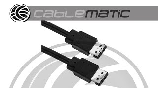 Cable eSATAp o eSATAUSB MM  distribuido por CABLEMATIC ® [upl. by Geminius]