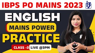 IBPS PO Mains 2023  English Mock Test for IBPS PO Mains 2023  By Aisha Maam [upl. by Marr]