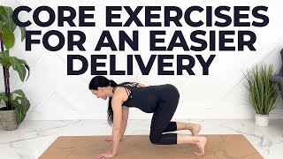 Daily Pregnancy Core Workout For An Easy Delivery 10 MINUTES [upl. by Nylannej]