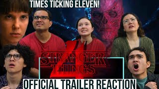 STRANGER THINGS 4 OFFICIAL TRAILER REACTION  Netflix  MaJeliv Reactions l time’s ticking Eleven [upl. by Anehta]