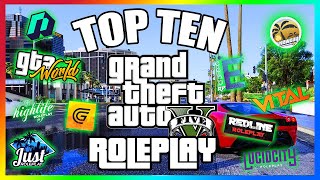 TOP 10 BEST GTA 5 ROLEPLAY SERVERS UPDATED 2022 [upl. by Nydroj]