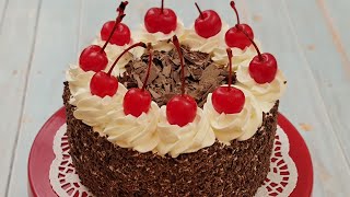 Black Forest Cake  Simple and Easy Recipe [upl. by Eirac]