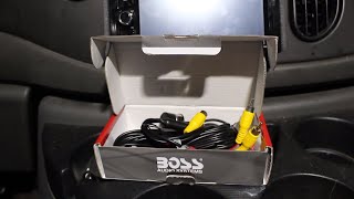 How to install a rear view reverse backup camera in your cartruck BOSS CAM22 [upl. by Hashimoto]