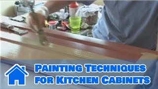 Interior Painting Ideas  Painting Techniques for Kitchen Cabinets [upl. by Nazarius93]