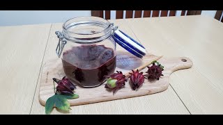 Roselle Jam 洛神花果醬  KIKI Kitchen 簡單煮意 Simple Cookery  KIKI Home Cook 琪琪廚房1分鐘  One Minute Cooking [upl. by Chor804]