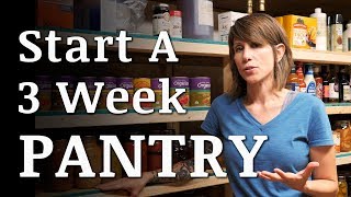 Start a 3 WEEK Prepper Food Pantry [upl. by Moffit]