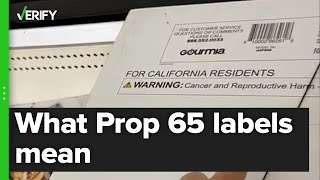 Prop 65 warning label does not mean a product has been shown to cause cancer [upl. by Anrol]