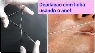 Depilação egípcia usando anel [upl. by Arocal225]