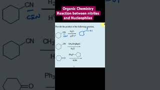 Organic Chemistry Reaction between nitriles and Nucleophiles [upl. by Groh627]