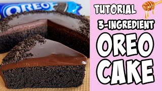 3Ingredient Oreo Cake tutorial Shorts [upl. by Goddord]