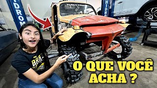 REVELEI COMO VAI SER A FRENTE DO FUSCA CAQUI [upl. by Drahser]