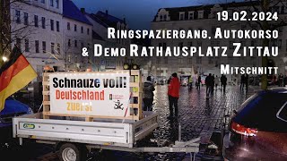 Spaziergang und Montagsdemo 19022024 in Zittau [upl. by Darrow]