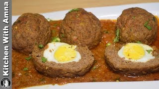 Nargisi Kofta Recipe With Safety Idea  Special Eid ul Adha Recipes  Kitchen With Amna [upl. by Indihar]