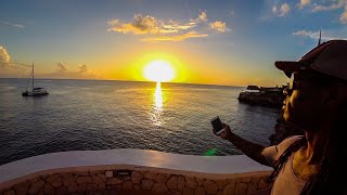 BEST SUNSET IN JAMAICA Ricks Cafe NEGRIL JAMAICA [upl. by Charry454]